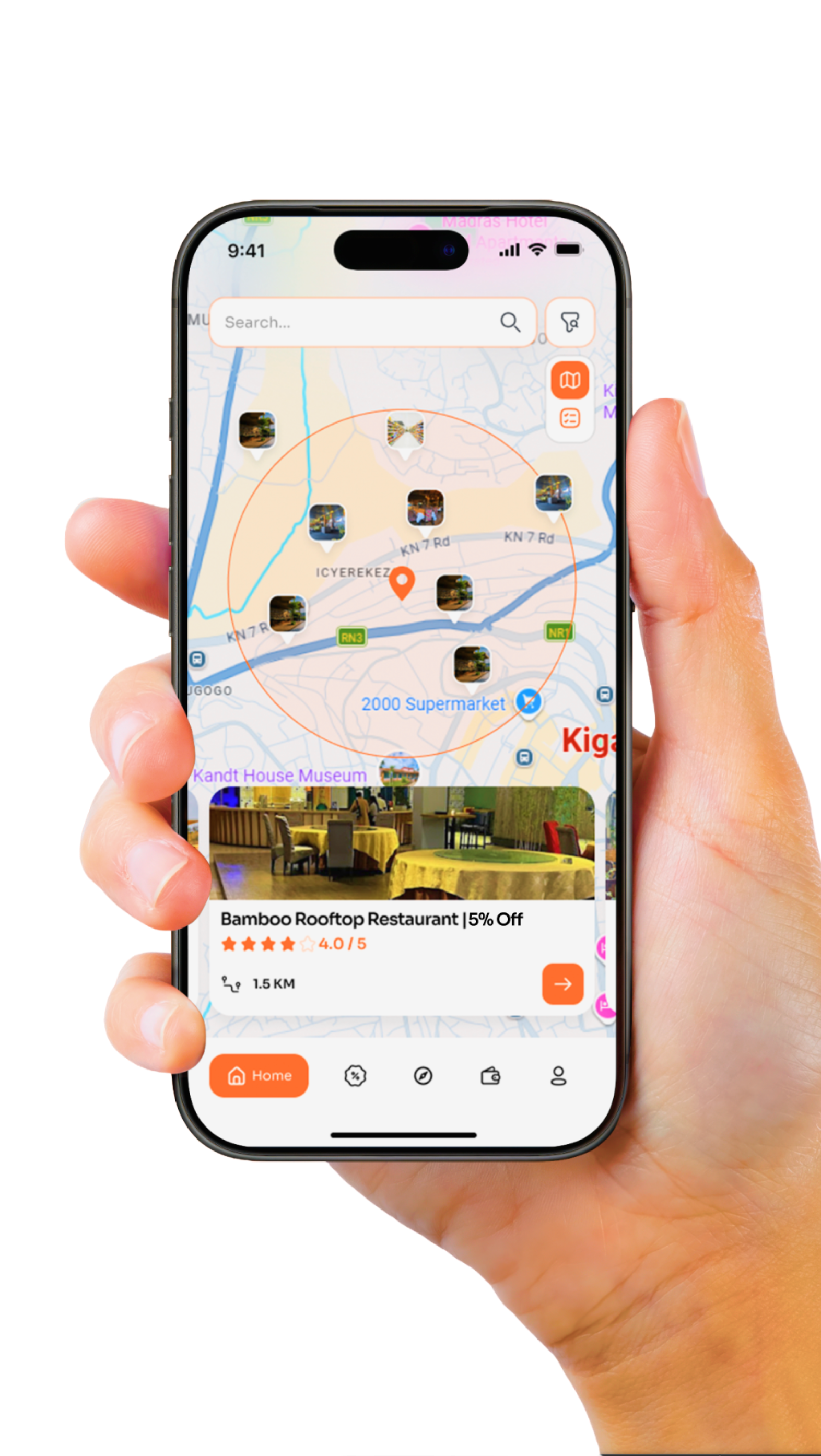 App Mockup Hand
